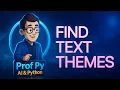 BERTopic Topic Modeling in Python Find Themes in Text