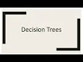 Decision Tree Machine Learning INF8245E Lecture-8 Part-1