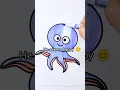How to Color a Cute Octopus FAST Short Fun Coloring