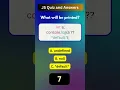 JS Quiz 9 of 1000 JavaScript Quiz and Answers Web Development Skills