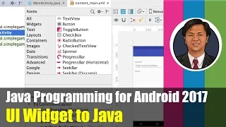 Java Programming for Android UI Widget to Java findViewById R java