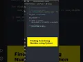 Finding Armstrong Number Python Series
