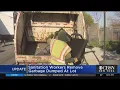 Sanitation Cleans Up Trash Near Empty Lot