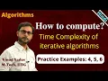 How to compute time complexity of iterative algorithms time complexity of algorithms Part-3