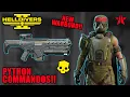 Helldivers 2 - PYTHON COMMANDOS IS HERE NEW WEAPONS TESTING Solo Max Difficulty No Deaths