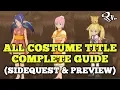 Lagu All Costume Title Sidequest Guide - Tales of Vesperia Definitive Edition