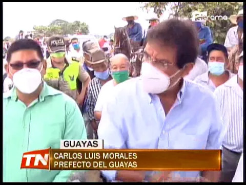 Prefecto Morales recibe respaldo durante inspección de obras