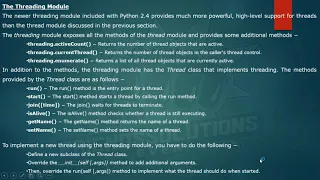 Creating Threads Using Threading Module-2 In Python Learn Python Full Course In Telugu 59