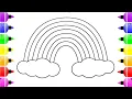 Draw a rainbow for kids coloring pages paint a rainbow