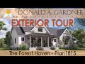 Modern farmhouse home plan with charming front and rear porches The Forest Haven