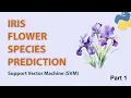 Iris Flower Species Prediction - Part 1 Machine Learning SVM Classifier Python