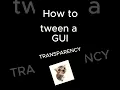 How to tween a GUI with transparency on Roblox Studio