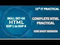 11th IT HTML One Shot Practical SOP-1 to SOP-4 Explained in Detail Complete Exam Prep