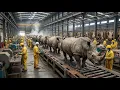 How It's Made: Turning Armored Rhino Skin Into Bulletproof Luggage (Full Process)