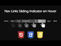 Make a Nav Link Indicator on Hover with HTML CSS and Vanilla JavaScript