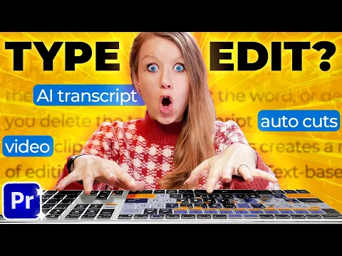 New! Edit Video like a Word Doc with AI in Premiere Pro