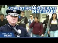 LAPD crime stats Big drops in homicides and shootings