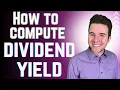 Computing Dividend Yield Financial Accounting