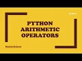 Python - Arithmetic Operators