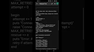 Ruby retry in Rescue Block Handle Exceptions with Automatic Retries