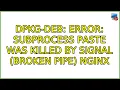 Ubuntu dpkg-deb error subprocess paste was killed by signal Broken pipe nginx