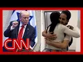 Lagu Hostage families reunited as Trump is cheered in Israeli parliament