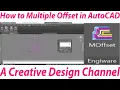How to Multiple Offset Command in AutoCAD AutoCAd Tutorial