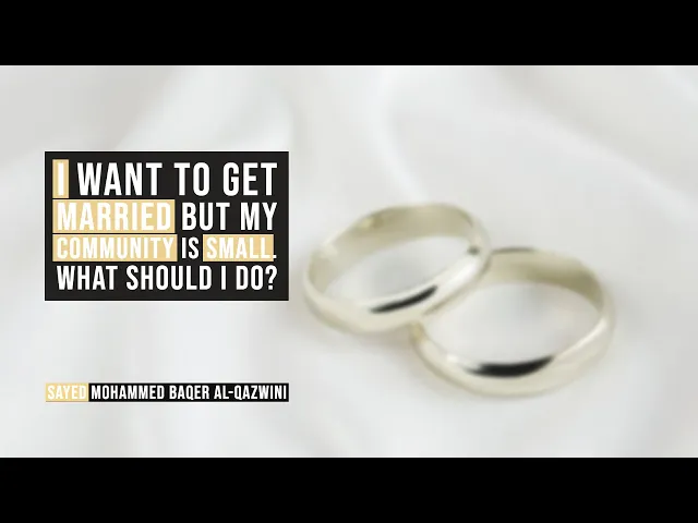 I want to Get Married but my Community is Small  What Should I Do? - Sayed Mohammed Baqer Al-Qazwini