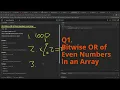 Leetcode Weekly Contest 468 - Q1 Bitwise OR of Even Numbers in an Array