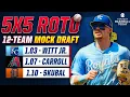 5x5 Roto 12-Team Mock Draft on CBS I Fantasy Baseball Advice