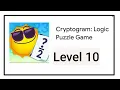 Cryptogram Logic Puzzle Game Level 10