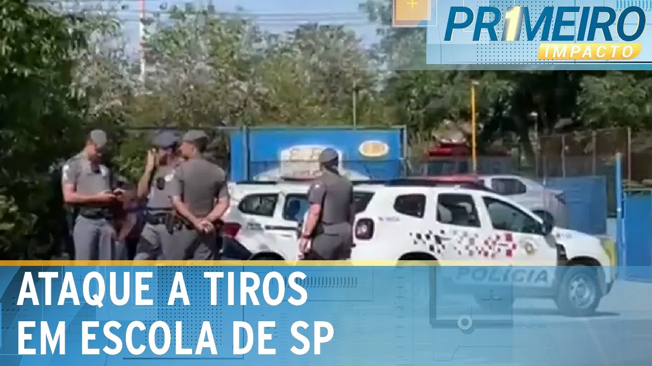 Tiros são registrados em escola na zona leste de São Paulo | Primeiro Impacto (23/10/23)