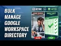 Google Workspace Bulk Administration Tutorial 2026 SheetOps Getting Started