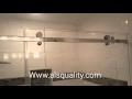 Serenity Custom frameless sliding shower door enclosure crl
