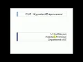 Session 6 PHP Hypertext Preprocessor