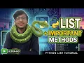 Python Lists Essential Methods Master List Operations In 1 Python Tutorial