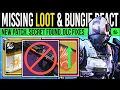 Destiny 2: MISSING LOOT \u0026 BUNGIE RESPONDS! Gear WARNING, Secrets Found, New Patch \u0026 Reset Changes!