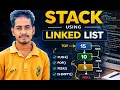 Stack Using Linked List in C Push Pop Peek Display DSA Tutorial AKTU