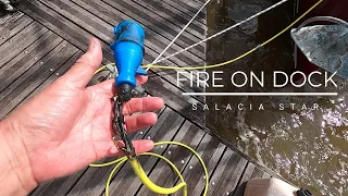Fire on dock !! [Ep 83] Sailing Salacia Star