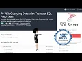 Microsoft 70-761 Querying Data with Transact-SQL preparation exam