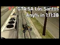 Lagu GTA:SA Los Santos Any% Speedrun in 1:11:38