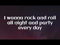 Kiss - Rock and Roll All Nite (lyrics)