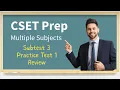 CSET Multiple Subject Subtest 3 Practice Test 1 Review