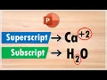 2 Ways to Superscript and Subscript text in PowerPoint