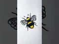 how to draw a BEE