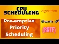 Pre-emptive Priority Scheduling Algorithm with Example Telugu os Poojitha Ginjupalli CPU Scheduling
