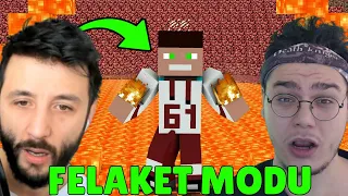 LAZ'ın SINIRLARINI FELAKET MODUNDA ZORLADIM 🔥 MİNECRAFT 2026 @LazOyunoynay @SaitAkkaya-Mc