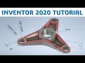 Inventor 2020 Tutorial 3D Model Basic Beginers cadcam tutorial