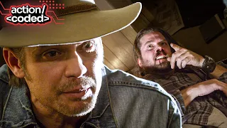 justified 2014 - raylan uses a baseball bat to send a lethal message to henry granger