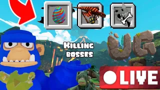 LIVE killing bosses with viewers code in chat Powered by LIV